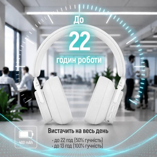 Навушники ColorWay PRIME (CW-HBT01WT) White купити в Україні | Telemart фото