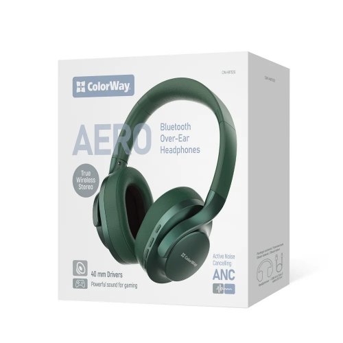 Наушники ColorWay AERO ANC (CW-HBT02G) Green купить в Украине | Telemart фото