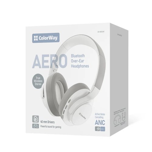 Наушники ColorWay AERO ANC (CW-HBT02WT) White купить в Украине | Telemart фото