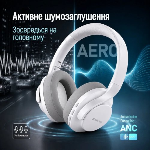 Наушники ColorWay AERO ANC (CW-HBT02WT) White купить в Украине | Telemart фото