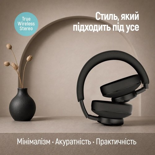 Наушники ColorWay CORE ANC (CW-HBT03BK) Black купить в Украине | Telemart фото