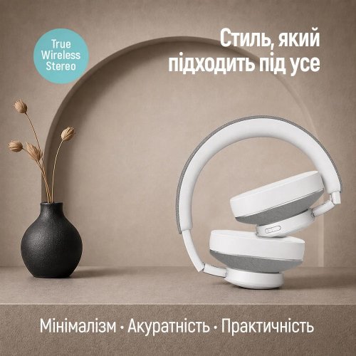 Навушники ColorWay CORE ANC (CW-HBT03WG) White/Grey купити в Україні | Telemart фото