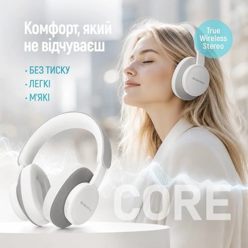 Навушники ColorWay CORE ANC (CW-HBT03WG) White/Grey купити в Україні | Telemart фото
