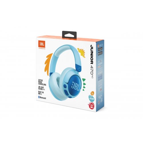 Наушники JBL Junior 470NC (JBLJR470NCBLU) Blue купить в Украине | Telemart фото