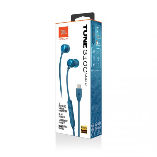 Наушники JBL Tune 310C (JBLT310CBLU) Blue купить в Украине | Telemart фото
