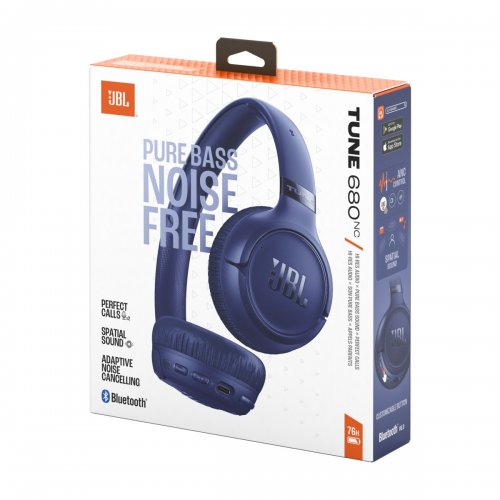 Наушники JBL Tune 680NC (JBLT680NCBLU) Blue купить в Украине | Telemart фото