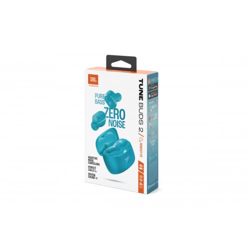 Навушники JBL Tune Buds 2 (JBLTBUDS2TQE) Turquoise купити в Україні | Telemart фото