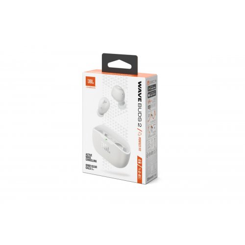Навушники JBL Wave Buds 2 (JBLWBUDS2WHT) White купити в Україні | Telemart фото