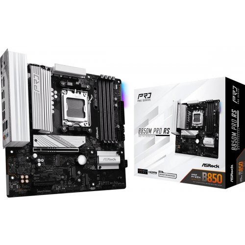 Материнська плата AsRock B850M Pro RS (sAM5, AMD B850) (Відновлено продавцем, 906145) купити в Україні | Telemart фото