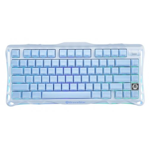 Клавиатура GravaStar Mercury K1 RGB GravaStar x Kailh Cheery Pink (GSK1_BLU) Ice Blue купить в Украине | Telemart фото