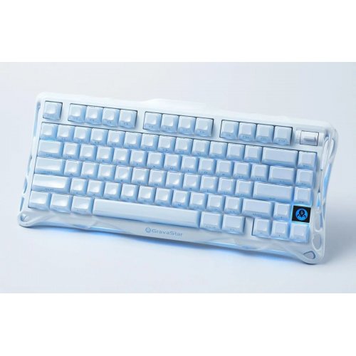 Клавиатура GravaStar Mercury K1 RGB GravaStar x Kailh Cheery Pink (GSK1_BLU) Ice Blue купить в Украине | Telemart фото