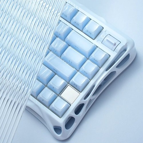 Клавиатура GravaStar Mercury K1 RGB GravaStar x Kailh Cheery Pink (GSK1_BLU) Ice Blue купить в Украине | Telemart фото