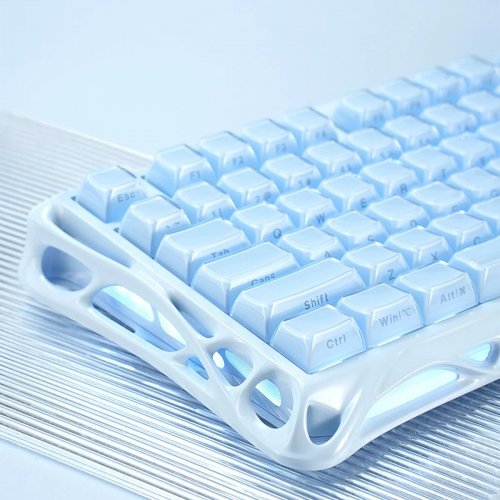 Клавиатура GravaStar Mercury K1 RGB GravaStar x Kailh Cheery Pink (GSK1_BLU) Ice Blue купить в Украине | Telemart фото