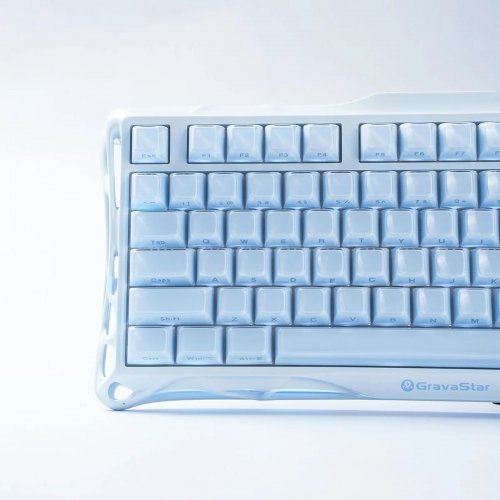 Клавиатура GravaStar Mercury K1 RGB GravaStar x Kailh Cheery Pink (GSK1_BLU) Ice Blue купить в Украине | Telemart фото