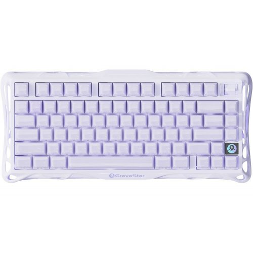Клавиатура GravaStar Mercury K1 RGB GravaStar x Kailh Cheery Pink (GSK1_PL) Lavender Purple купить в Украине | Telemart фото