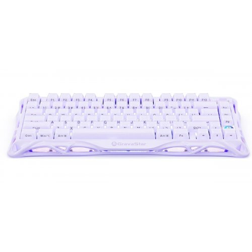 Клавиатура GravaStar Mercury K1 RGB GravaStar x Kailh Cheery Pink (GSK1_PL) Lavender Purple купить в Украине | Telemart фото