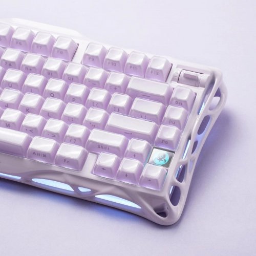 Клавиатура GravaStar Mercury K1 RGB GravaStar x Kailh Cheery Pink (GSK1_PL) Lavender Purple купить в Украине | Telemart фото
