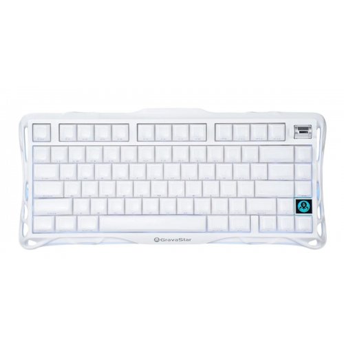 Клавиатура GravaStar Mercury K1 RGB GravaStar x Kailh Cheery Pink (GSK1_WHT) Opaline White купить в Украине | Telemart фото