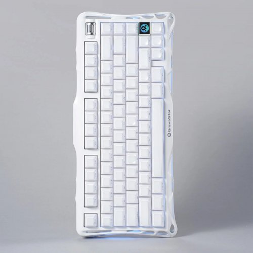 Клавиатура GravaStar Mercury K1 RGB GravaStar x Kailh Cheery Pink (GSK1_WHT) Opaline White купить в Украине | Telemart фото