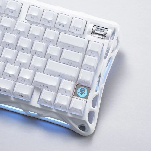Клавиатура GravaStar Mercury K1 RGB GravaStar x Kailh Cheery Pink (GSK1_WHT) Opaline White купить в Украине | Telemart фото
