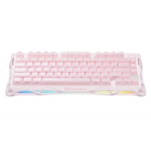 Клавиатура GravaStar Mercury K1 RGB GravaStar x Kailh Cheery Pink (GSK1_P_PNK) Sakura Pink купить в Украине | Telemart фото