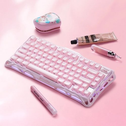 Клавиатура GravaStar Mercury K1 RGB GravaStar x Kailh Cheery Pink (GSK1_P_PNK) Sakura Pink купить в Украине | Telemart фото