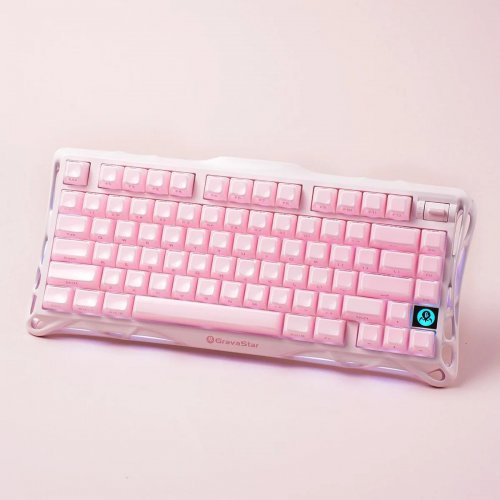Клавиатура GravaStar Mercury K1 RGB GravaStar x Kailh Cheery Pink (GSK1_P_PNK) Sakura Pink купить в Украине | Telemart фото