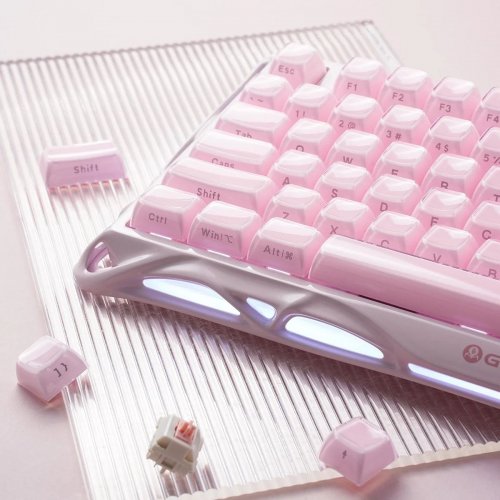 Клавиатура GravaStar Mercury K1 RGB GravaStar x Kailh Cheery Pink (GSK1_P_PNK) Sakura Pink купить в Украине | Telemart фото