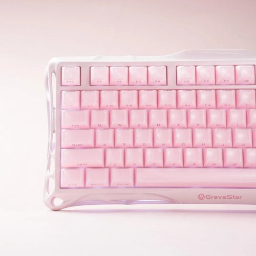Клавиатура GravaStar Mercury K1 RGB GravaStar x Kailh Cheery Pink (GSK1_P_PNK) Sakura Pink купить в Украине | Telemart фото
