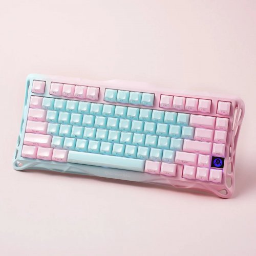 Клавиатура GravaStar Mercury K1 Lite RGB GravaStar x BSUN Grey Wireless (GSK1LITE_PM_MINT) Aurora Mist купить в Украине | Telemart фото