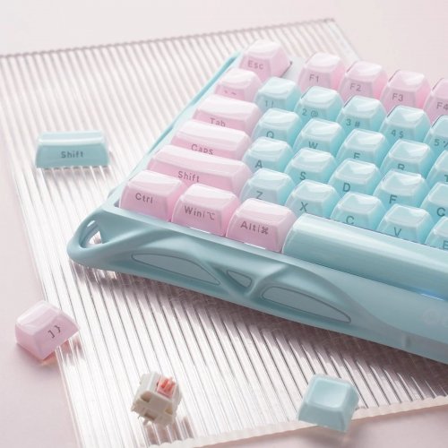 Клавиатура GravaStar Mercury K1 Lite RGB GravaStar x BSUN Grey Wireless (GSK1LITE_PM_MINT) Aurora Mist купить в Украине | Telemart фото