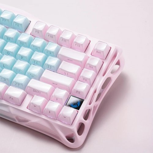 Клавиатура GravaStar Mercury K1 Lite RGB GravaStar x BSUN Grey Wireless (GSK1LITE_PM_MINT) Aurora Mist купить в Украине | Telemart фото