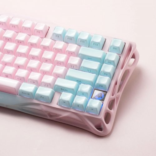 Клавиатура GravaStar Mercury K1 Lite RGB GravaStar x BSUN Grey Wireless (GSK1LITE_PM_PNK) Lumen Rose купить в Украине | Telemart фото