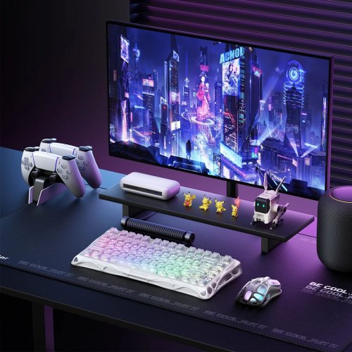 Клавиатура GravaStar Mercury K1 Lite RGB GravaStar x BSUN Grey Wireless (GSK1LITE_XTAL_AUROA) Crystal Aurora купить в Украине | Telemart фото