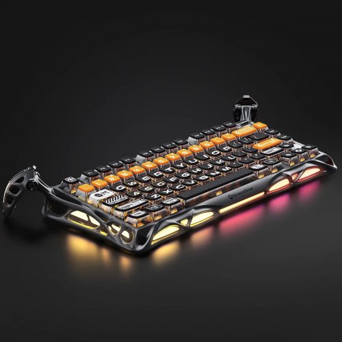 Клавиатура GravaStar Mercury K1 Pro RGB GravaStar x Kailh Speedy Mint Wireless (GSK1PRO_BO_BLK) CyberFlare купить в Украине | Telemart фото