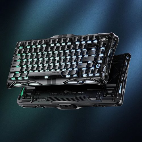 Клавиатура GravaStar Mercury V75 RGB Magnetic Jade Pro (GSV75_XTAL_BLK) Stealth Black купить в Украине | Telemart фото