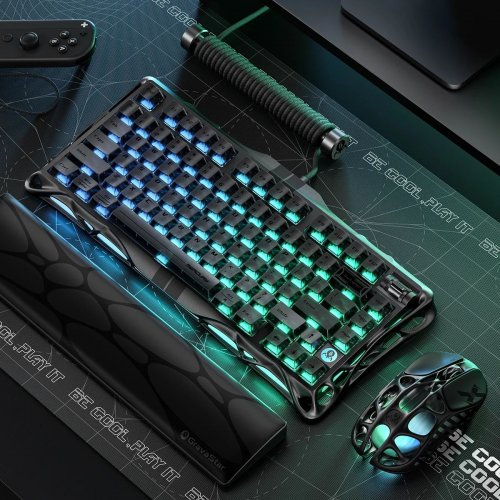 Клавиатура GravaStar Mercury V75 RGB Magnetic Jade Pro (GSV75_XTAL_BLK) Stealth Black купить в Украине | Telemart фото
