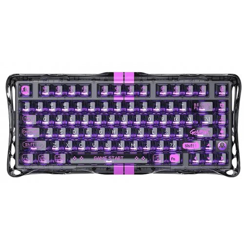 Клавиатура GravaStar Mercury V75 Lite RGB GravaStar Blackcore (GSV75LITE_XTAL_BLK) Transparent Black купить в Украине | Telemart фото