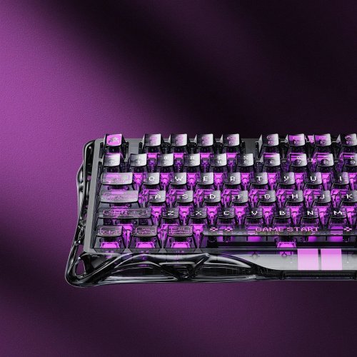 Клавиатура GravaStar Mercury V75 Lite RGB GravaStar Blackcore (GSV75LITE_XTAL_BLK) Transparent Black купить в Украине | Telemart фото