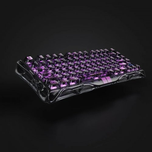 Клавиатура GravaStar Mercury V75 Lite RGB GravaStar Blackcore (GSV75LITE_XTAL_BLK) Transparent Black купить в Украине | Telemart фото