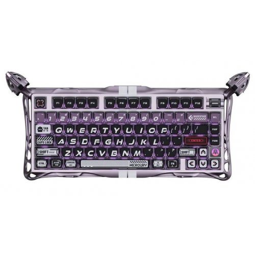 Клавіатура GravaStar Mercury V75 Pro RGB Magnetic Jade Gaming (GSV75PRO_PL) Iron Purple купити в Україні | Telemart фото