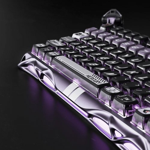 Клавіатура GravaStar Mercury V75 Pro RGB Magnetic Jade Gaming (GSV75PRO_PL) Iron Purple купити в Україні | Telemart фото