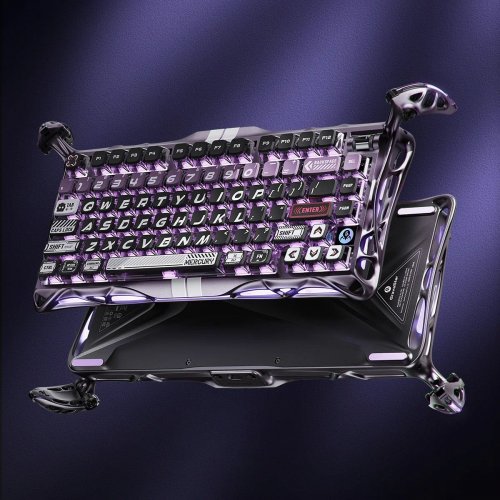 Клавіатура GravaStar Mercury V75 Pro RGB Magnetic Jade Gaming (GSV75PRO_PL) Iron Purple купити в Україні | Telemart фото