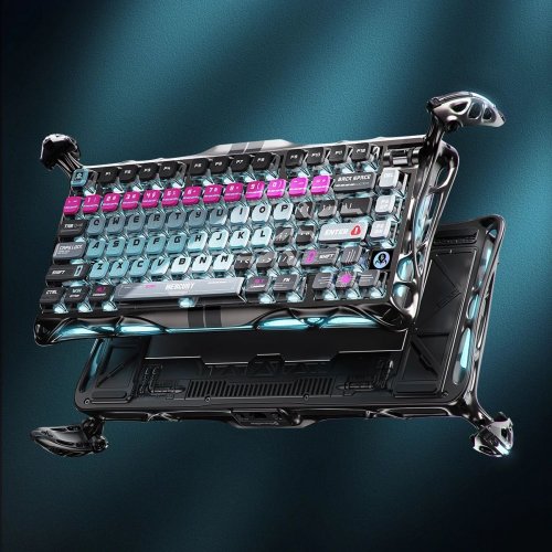 Клавиатура GravaStar Mercury V75 Pro RGB Magnetic Jade Gaming (GSV75PRO_U_RM_EGRY) Cyberpunk купить в Украине | Telemart фото