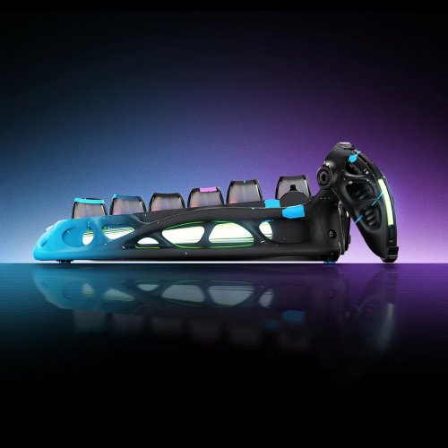 Клавиатура GravaStar Mercury V75 Pro RGB Magnetic Jade Gaming (GSV75PRO_U_CG_BLK) Neon Graffiti купить в Украине | Telemart фото