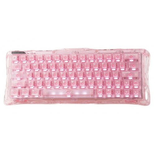 Клавиатура GravaStar Mercury V60 RGB UFO Magnetic Gaming (GSV60_XTAL_PNK) Crystal Rose купить в Украине | Telemart фото