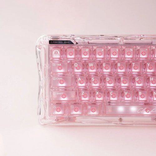 Клавиатура GravaStar Mercury V60 RGB UFO Magnetic Gaming (GSV60_XTAL_PNK) Crystal Rose купить в Украине | Telemart фото