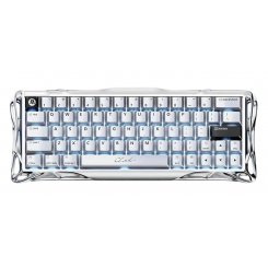 Клавиатура GravaStar Mercury V60 Pro RGB UFO Magnetic Gaming (GSV60PRO_XTAL_SLV) Chrome Silver