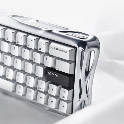 Клавиатура GravaStar Mercury V60 Pro RGB UFO Magnetic Gaming (GSV60PRO_XTAL_SLV) Chrome Silver купить в Украине | Telemart фото