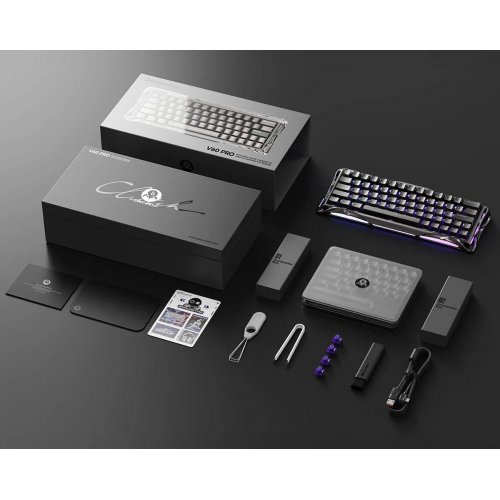 Клавиатура GravaStar Mercury V60 Pro RGB UFO Magnetic Gaming (GSV60PRO_XTAL_BLK) GunMetal купить в Украине | Telemart фото
